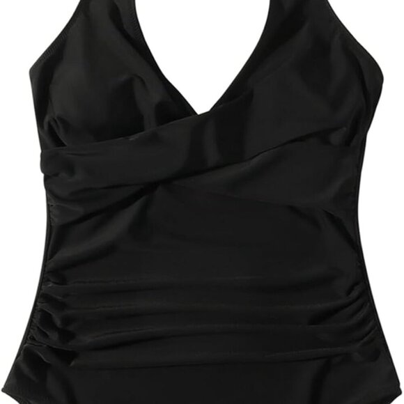 Women Sexy Tummy Control One Piece Swimsuits - Black, Large - Picture 6 of 9